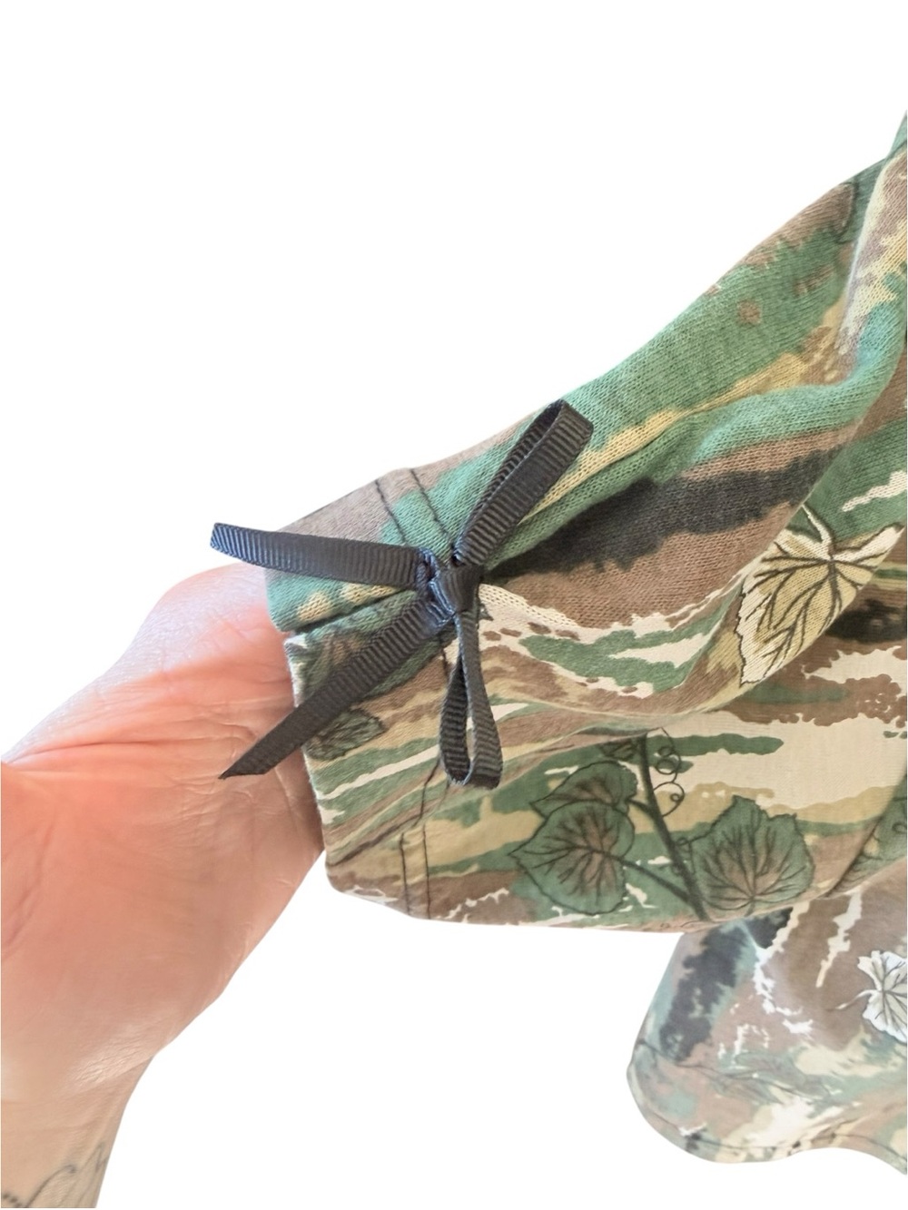 VTG 90s Dame-O-Flage Grapevine Camo T-Shirt Medium - Picture 5 of 10